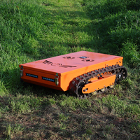 Usage domestique Mini essence télécommande batterie électrique Robot tondeuse à gazon tracteur Mini automatique tondeuse à gazon sur chenilles