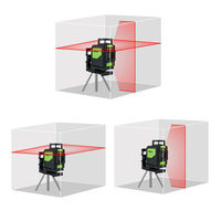 Niveau laser croisé Huepar 901CR à auto-nivellement et automatique à 360 degrés, multi-extérieur, 5 lignes, faisceau rouge