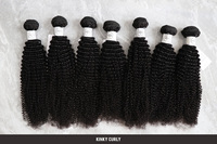 Extensions de Cheveux Humains Brésiliens Bouclés Crépus Grade 10A, Tissage de Cheveux Vierges Afro Bouclés, Perruque, Pelucas, Cabello Humano