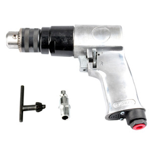Perceuse pneumatique de type pistolet 3/8, perceuse à air réversible Ad 102 avec adaptateur et clé en T pour percer le métal - Product Image 1