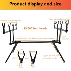 Réglable en Alliage d'aluminium Durable Rétractable <span class=keywords><strong>canne</strong></span> à Pêche À La <span class=keywords><strong>Carpe</strong></span> <span class=keywords><strong>Support</strong></span> - Product Image 4