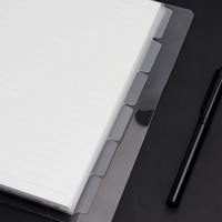 Page de séparation transparente en PP à 6 trous, très vendue, pour classement de carnet à feuilles mobiles, index coloré, cadeau pour agenda