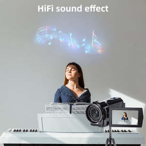 Cámaras de Video Digitales Profesionales 4K con Wifi, 48mp, Zoom Digital 16x, Videocámara para Vlogging en YouTube - Product Image 4