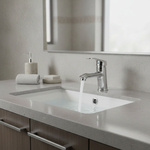 Modern Lead Free Brass Deck Mounted Bathroom Sink Faucets Anti-Scratch <b>Single</b> Handle Hot/Cold Water Metered <b>Basin</b> <b>Tap</b> 2 Year - Product Image 3