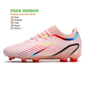 Chaussures de Football Originales pour <span class=keywords><strong>Femme</strong></span>, Chaussures de Sport de Designer Rose pour <span class=keywords><strong>Futsal</strong></span>, Crampons de Football Personnalisés avec Logo de Marque pour Homme - Product Image 1