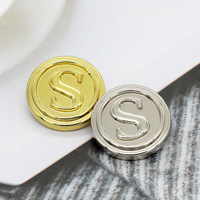 Boutons métalliques ronds personnalisés avec logo en relief, attaches cousues à la main pour costume d'affaires et manteau d'hiver