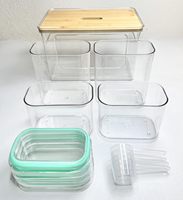 Distributeur de sacs poubelles 5-en-1, Conteneur de rangement pour lessive et dosettes de lave-vaisselle, Rangement gain de place pour buanderie, Organisation domestique