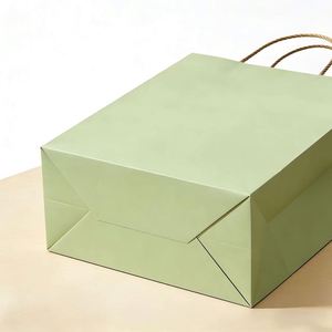 Custom-Printed Logo Size Eco-Friendly Kraft Paper Shopping Bags Luxury Gift & Retail <b>Packaging</b>, Multiple Colors Available - Product Image 2