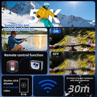 5K 30FPS 4K 60FPS Dual-Touchscreen-Actionkamera EIS WiFi 30M Wasserdicht Helm Fahrrad Motorrad Extremsport Vlogging-Kamera