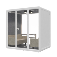Assembler un pod de réunion de bureau portable de 35db, une cabine de téléphone insonorisée, un pod de travail de studio portable insonorisé