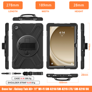 เคสทนทานสำหรับ Samsung Tab A9บวก X210/X215/X2พร้อมสายคล้องไหล่และฝาครอบป้องกันการกระแทก - Product Image 2