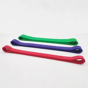 高品質フィットネスバンド トレーニングチューブ ヨガ ピラティス リハビリ 筋トレ用 パープル イエロー - Product Image 1