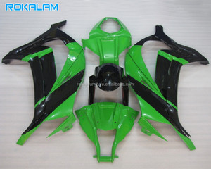 Carenados Verdes y Negros para <span class=keywords><strong>Kawasaki</strong></span> <span class=keywords><strong>Ninja</strong></span> <span class=keywords><strong>ZX</strong></span>-<span class=keywords><strong>10R</strong></span> 2011 2012 <span class=keywords><strong>2013</strong></span> 2014 2015, Carrocería ZX10R 11-15, Piezas de Repuesto para Motocicleta - Product Image 1