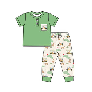 Conjuntos de Ropa Personalizados para Bebés Niños, Cómodos Trajes de Otoño al Estilo Occidental para Niños Pequeños, Precio de Fábrica al por Mayor, Ropa para Hermanos - Product Image 4