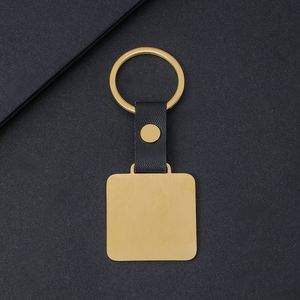 <b>Custom</b> Laser Engraving UV Color Printing Cube Shape Badge Leather Buckle Festival <b>Keychain</b> <b>Custom</b> Stainless Steel <b>Keychain</b> - Product Image 3