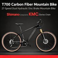 Vélo de montagne en fibre de carbone 27 vitesses avec suspension pneumatique, vélo de course tout-terrain pour hommes et femmes