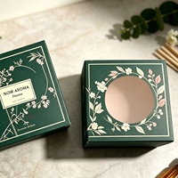 Boîte en carton personnalisée haut de gamme avec logo imprimé or/argent, taille sur mesure, pour emballage cadeau de parfums et cosmétiques
