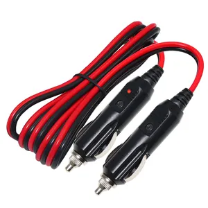 Wire Auto Car Cigarette Lighter Power Extension Cord Male Plug To Male Socket For Car Charger