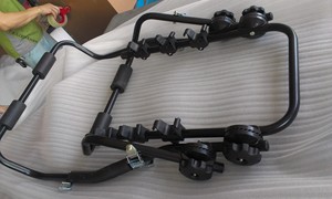 Support arrière de voiture en acier pour 3 vélos, support de transport, <span class=keywords><strong>porte</strong></span>-vélo de montagne portable - Product Image 5