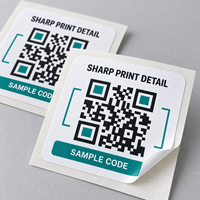Autocollant publicitaire en vinyle imprimé sur mesure avec code QR pour la promotion d'entreprise, avec logo imprimé et support adhésif
