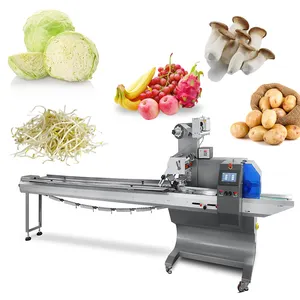 Máquina de envasado automático de brotes de soja y pepino vegetal, máquina de envasado de frutas y verduras para patata, champiñones, lechuga