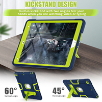 Étui robuste en silicone et PC écologique pour iPad 10.2 7e, 8e et 9e génération avec béquille, protection renforcée, OEM ODM
