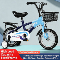 Vélo pour enfants léger à vitesse unique et hauteur réglable avec roues d'apprentissage, stable et sûr pour les garçons et les filles, idéal pour les jeux quotidiens en extérieur