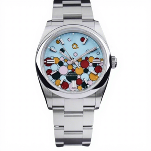 Montre mécanique de luxe en acier inoxydable unisexe, verre minéral, aiguilles, chronographe 40 mm, bracelet de plongée 20 mm, étanche 20 ATM - Product Image 1