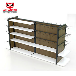 Estante de supermercado de panel trasero <span class=keywords><strong>central</strong></span> con logotipo personalizado para libro de revista de periódico - Product Image 3