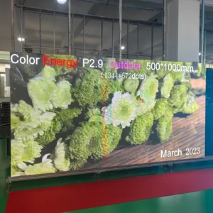 Led papan reklame dinding Video Led 500x500mm luar ruangan energi warna-warni Led P4.8 layar periklanan Led tampilan layar Led sewa