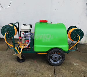 Chariot agricole 160L, <span class=keywords><strong>pulvérisateur</strong></span> <span class=keywords><strong>électrique</strong></span> à batterie à pousser à la main <span class=keywords><strong>sur</strong></span> roues - Product Image 4