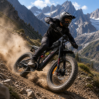 Vélo électrique tout-terrain VoltVibe EB-M2 haute puissance à double suspension, cadre en alliage d'aluminium haute résistance de 20 pouces à suspension intégrale