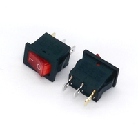 Interrupteur à bascule miniature SPST 13A/125 VAC, A/250 VAC, 1/2 HP 125 - 250 VAC, interrupteur à bascule à LED éclairé pour panneau