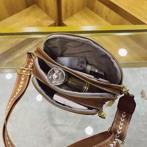 Sac messager vintage français pour femme - Petit format carré en PU, avec large bandoulière et fermeture éclair.667 - Product Image 2