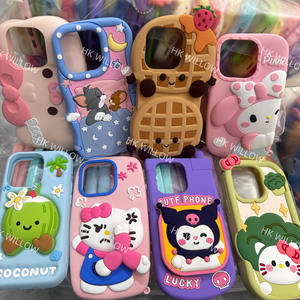 Precio unitario 0.49 USD Fundas de silicona real para iPhone Venta al por mayor Funda para iPhone con dibujos animados, linda funda para teléfono 17 Pro Max - Product Image 2