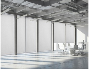 高品質の日焼け止め生地防水難燃性耐火ウィンドウブラインド生地ポリエステルプレーンブラックアウトローラーブラインド生地 - Product Image 3