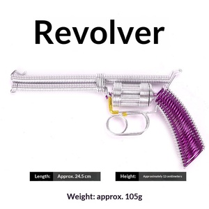 JiangSu Revolver, Juguetes <span class=keywords><strong>de</strong></span> Alambre <span class=keywords><strong>de</strong></span> Aluminio para Tejer, Productos Decorativos para Puestos, Recuerdos Turísticos Creativos, Fiestas Retro - Product Image 2