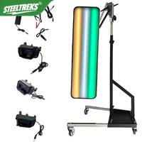 Kit de réparation de bosses sans peinture pour voiture 9 LED, support de roue mobile 93*26cm, lampe de contrôle réglable 115cm