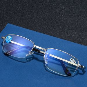 Gafas de Lectura Plegables con Logotipo Personalizado para Hombre y Mujer, Montura Dorada y Plateada para Presbicia, Anti Luz Azul - Product Image 2