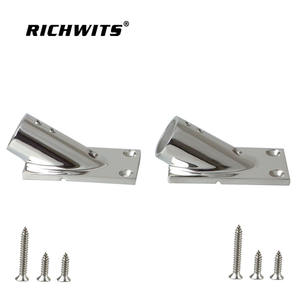 Base de tube carré en acier inoxydable 316 à 30 degrés, quincaillerie marine pour les garde-corps de yacht, tubes à fond carré - Product Image 1