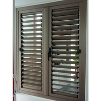 Réglable ventilation obturateur prix du cadre de fenêtre de persienne en aluminium