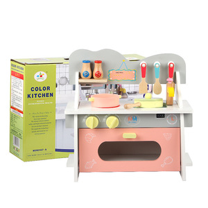 Meilleure vente fabricant de <span class=keywords><strong>cuisinette</strong></span> colorée multifonctionnelle vente directe jouets classiques en bois <span class=keywords><strong>pour</strong></span> enfants tout-petits garçons et filles - Product Image 3
