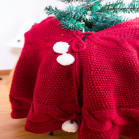 Sq Creative Arbre De Noël Crochet De Noël Maison Accessoires Décoration Salon De Noël Grand Tapis Tricoté Couverture