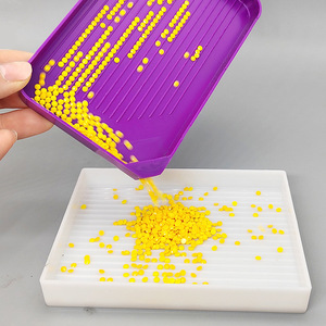 Imbuto diamanti Painting vassoio <span class=keywords><strong>di</strong></span> grande capacità fai da te mosaico arte artigianato 5D fatto a mano in plastica <span class=keywords><strong>viola</strong></span> accessori per strumenti artigianali - Product Image 1