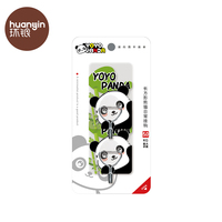 Lindo Panda decorativo montaje en pared adhesivo animal llavero ganchos