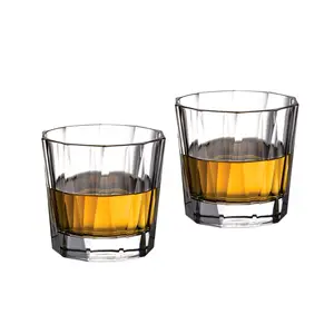 高品质批发定制廉价威士忌圆形玻璃岩石眼镜热卖水晶威士忌，价格有竞争力