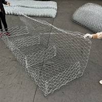 Gabion en treillis métallique 2x1x1m en fil de fer galvanisé à chaud pour protection contre les avalanches de pierres