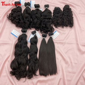 Extensions de cheveux humains naturels noirs lisses vietnamiens – Double Drawn, cuticules alignées, qualité supérieure - Product Image 5