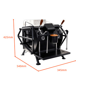 เครื่องชงกาแฟเอสเพรสโซแบบกึ่งอัตโนมัติระดับมืออาชีพ 110V 220V สำหรับใช้ในเชิงพาณิชย์ ระบบต้มน้ำสองหม้อขนาด 3 ลิตร สแตนเลส สำหรับใช้ในครัวเรือน - Product Image 4