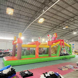 Gonflable <span class=keywords><strong>Mario</strong></span> Toys Obstacle <span class=keywords><strong>Course</strong></span> Commercial Bouncing Game avec toboggan Combo - Product Image 5